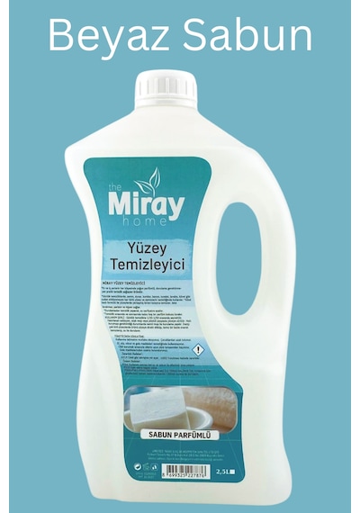 Miray Home Yüzey Temizleyici Beyaz Sabun Kokulu 2500 ML