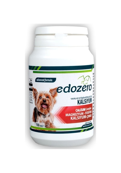 Edozero Kalsiyum Köpekler için Tablet 150'li 128 G