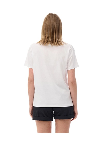 Columbia W Label Graphic Ss Tee Kadın Tişört Cs0472 Beyaz