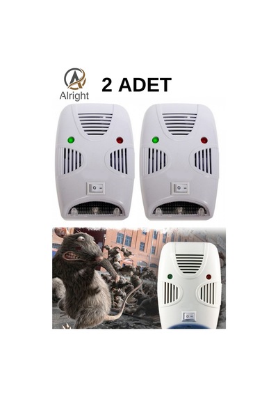2adet Elektronik Hiper Fare Haşere Hamamböceği Örümcek Kovucu