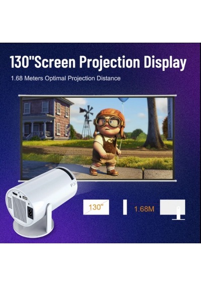 Yoosee Android 11 Dual Wi-Fi 4K UHD FHD Led 1200 Mini Projektör