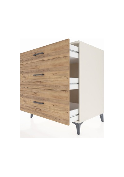 Kronos Şifonyer 3 Çekmeceli 88x59x96 Aytaşı-çam Aytaşı