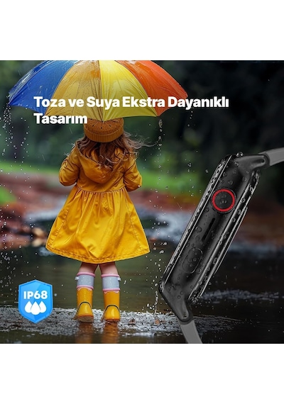 Kidi Pro Amoled Ekranlı Gps 4g Sim Kartlı Akıllı Çocuk Saati, 2ksw03 Panter Siyahı Yok
