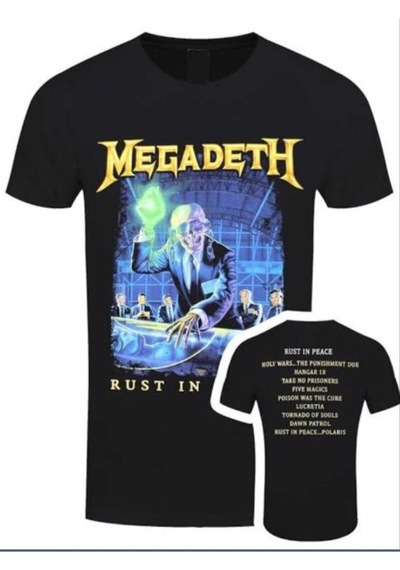 Noıssey Siyah Megadeth Baskılı Oversize Unisex