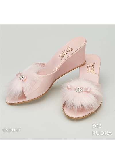 Espuar 502 Kadın Terlik - Pudra Pudra