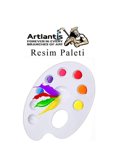 20x20 Tuval Seti 1 Paket Masa Üstü Şövale Mydido Akrilik Boya Plastik Spatula Resim Fırçası Palet Ponpon Sünger Fırça