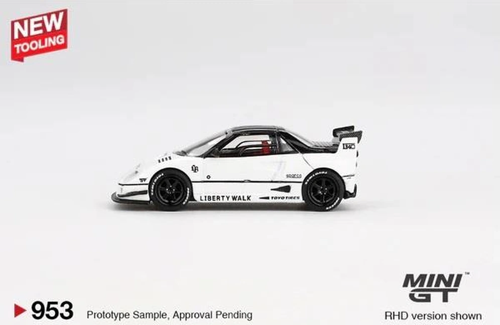 Mini Gt 953 Mazda Az-1 Liberty Walk Lb40 White 2024 Tokyo Auto Salon 1/64 Model Araba