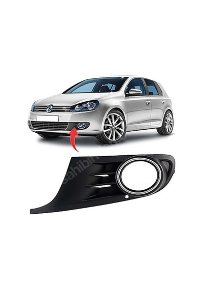 Volkswagen Golf 6 2009-2013 Sis Farı Kapağı Sol Sisli Nikelajlı Oem 5k0853665