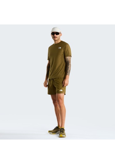 The North Face M 24/7 Pentadome Embossed Reg Ss Tee Erkek T-shirt-34100 Kahverengi