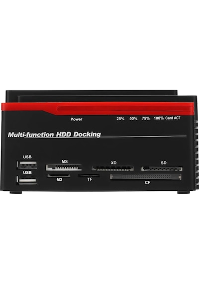 Harici Usb 3.0 2.5" 3.5" İde+2X Sata Yuvası Hdd Docking Station