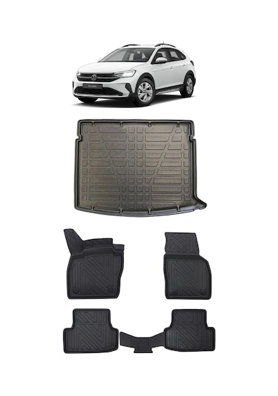 Volkswagen Taigo 2026 Model İle Uyumlu 5d Premium Ekstra Havuzlu Paspas Ve Bagaj Havuzu Set