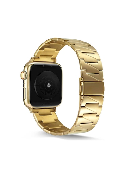 Apple Uyumlu  Watch 38 MM Krd-48 Metal Kordon-Siyah