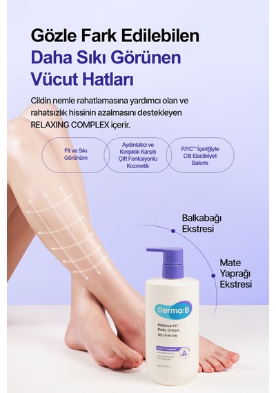 Pdrn Ve Kolajen İçerikli, Fit Ve Sıkı Görünüm Sunan Masaj Kremi Derma:b Balance Fıt Body Cream