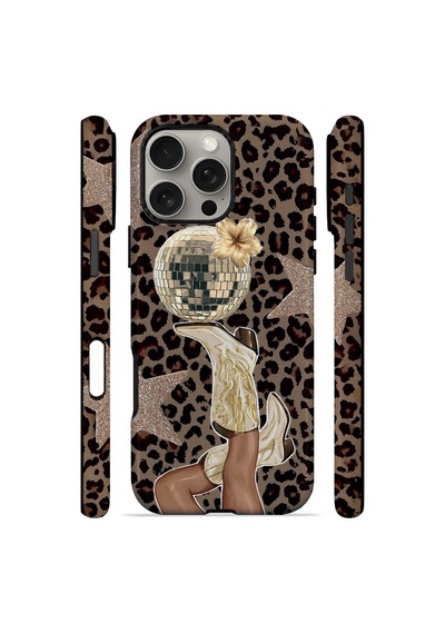 Velvoria Valestra Disco Leopar Apple Apple iPhone Uyumlu 16 Pro Max Magsafe Koruma Kılıfı Valestra Magline - Disco Leopar
