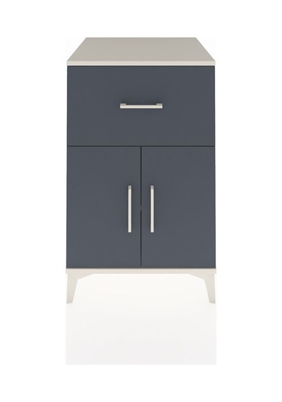 Kronos Komodin Tek Raflı Tek Çekmeceli 2 Kapaklı 60x59x96 Aytaşı-antrasit Aytası