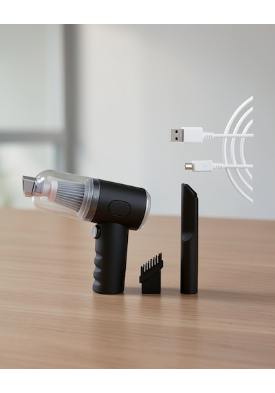Oto Ev El Tipi Mini Araç Süpürgesi Vakumlu Taşınabilir