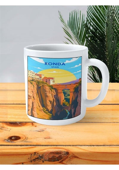 Ronda Baskılı Kupa Bardak Kişiye Özel Desen 2 Çok Renkli