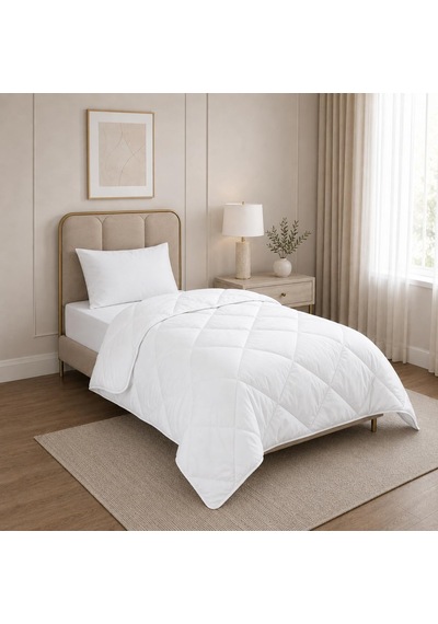 Primavera Home Tek Kişilik Mikrofiber Yorgan 155x215 Cm 4 Mevsim, Silikonize Elyaf Dolgulu, Hafif Ve Yumuşak, Maki Diğer