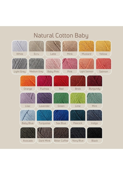 Premium Amigurumi İpi Punch Panç Baby Soft Cotton 50 Gr Örgü İp Kiremit