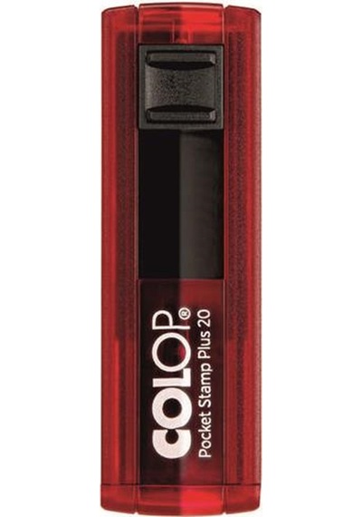 Colop Cep20 Kaşe Kırmızı Kasa Siyah Keçe - 14 x 38 MM