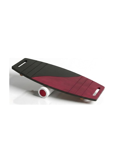 Siyah/kırmızı Denge Tahtası Balance Roller Board Çift Fonksiyonlu Sörf Eğitim Tahtası Kaykay Eğitim Tahtası 73 Çok Renkli