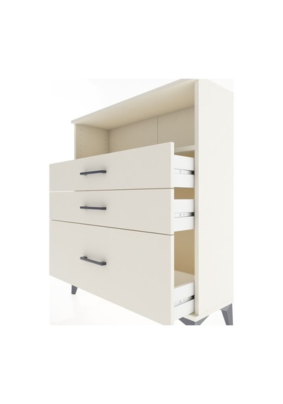 Arges Şifonyer Tek Raflı 3 Çekmeceli 88x30x106 Aytaşı-aytaşı Aytaşı