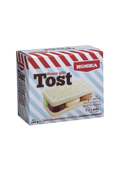 Koska Kağıt Helva Tost 140g - Dondurma İçin Özel Tasarım 8'li Avantaj Paketi - 8 Adet Tarı