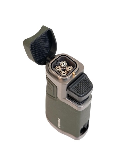 Cohiba 4 Torch Pürmüz Delicili Haki Metal Puro Çakmağı - Tr9492