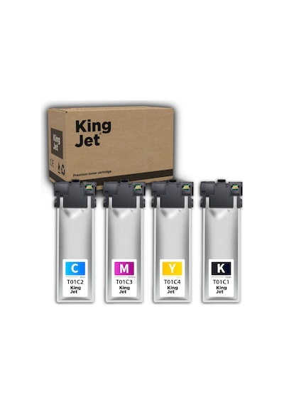 Kingjet Epson Uyumlu Wf-c5790 Yüksek Kapasiteli 4 Renk Takım Çipli Uyumlu, Kartuş T9451xl