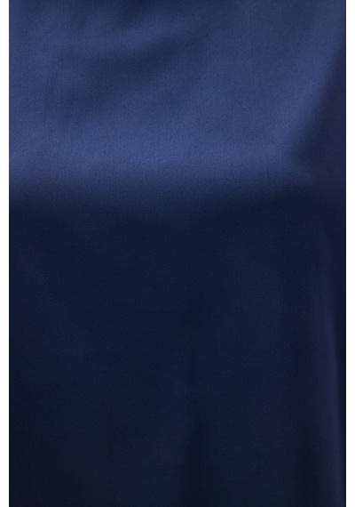 Sateen Yarasa Kol Salaş Bluz - Lacivert-136988 Lacivert Sateen Yarasa Kol Salaş Bluz - Lacivert-136988 Lacivert