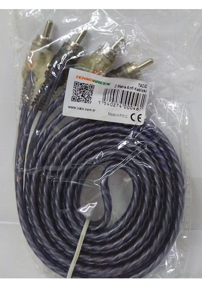 Teknogreen Tac-02 2M 2 Rca Anfi Kablosu