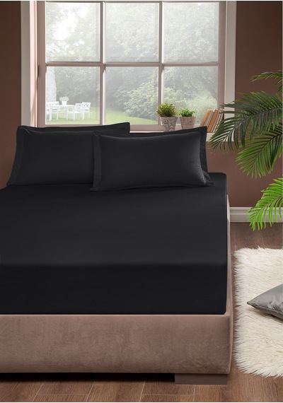 Pierre Cardin Pamuk Saten Lastikli Çarşaf 160x200 Antrasit