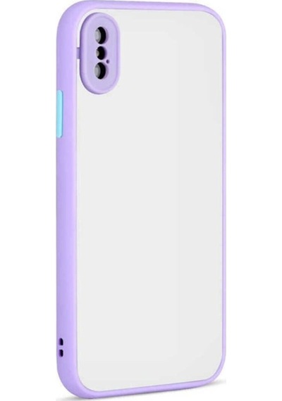 Apple Uyumlu iPhone Xs Max 6.5 Kılıf Zore Hux Kapak Lila