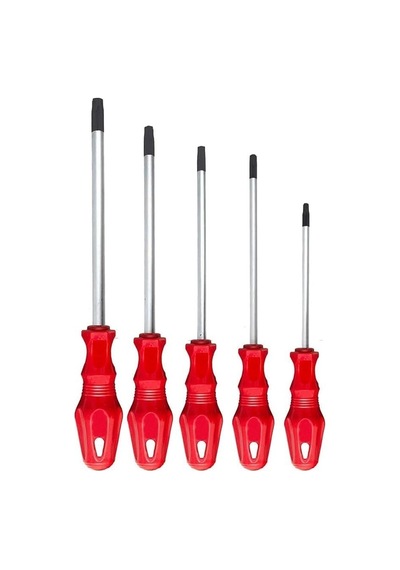 Torx Tornavida Seti, 5 Parça Mıknatıslı Uçlarla Yüksek Kalite Sağlar
