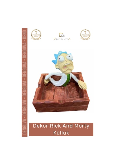 Küllük Tasarım Dekoratif Karakter Temalı Dayanıklı Koleksiyon Masaüstü Ofis Hediye Rick And Morty K