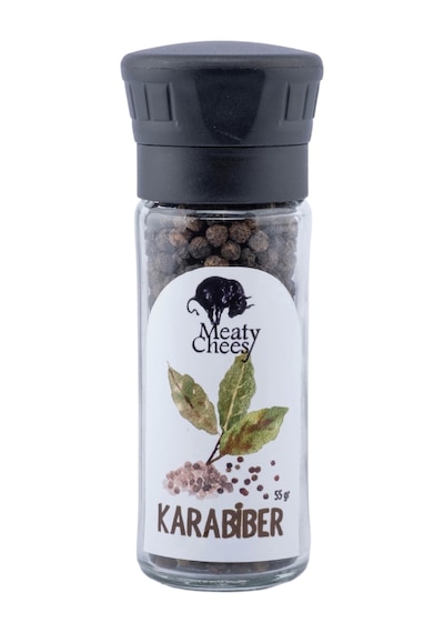Meaty & Cheesy Tane Karabiber Seramik Öğütücülü Cam 55 G