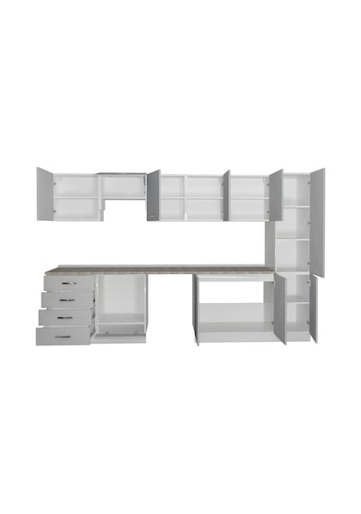 Decoraktiv Elite 325q Ankastre Fırın Modüllü Mdf Hazır Mutfak Dolabı - Tezgah Dahil - Buz Gri Açık Gri Decoraktiv Elite 325q Ankastre Fırın Modüllü Mdf Hazır Mutfak Dolabı - Tezgah Dahil - Buz Gri Açık Gri