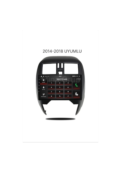 Snp Serisi Nissan Micra 2014 - 2018 Uyumlu 4-64 Gb Hafıza Multimedya Ekran Carplay Android Auto Ve Geri Görüş Kameralı 9"