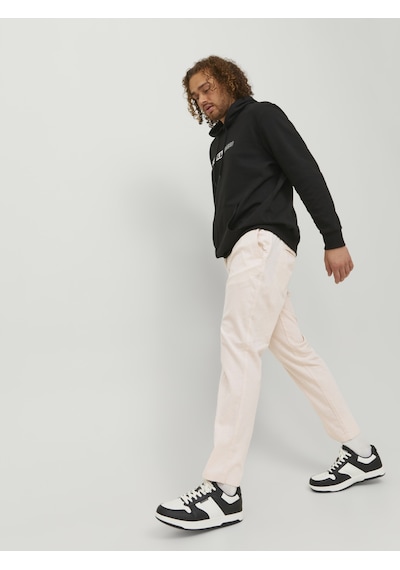 Jack & Jones Büyük Beden Keten Chino Pantolon - Ollie Moonbeam Çok Renkli