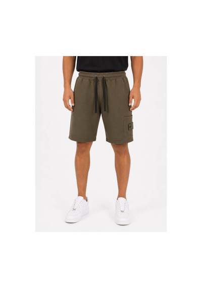 Hzr Wear Erkek Pamuklu Cepli Regular Fit Beli Bağcıklı Komando Cepli Şort Haki