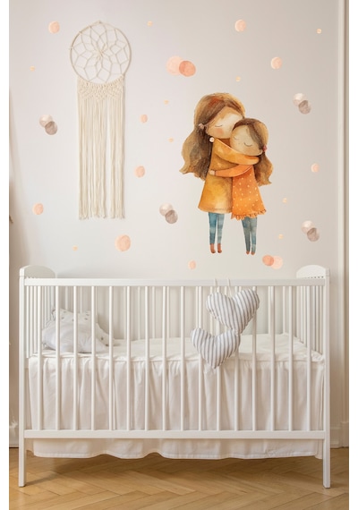 Anne Çocuk Temalı Çocuk Odası Sticker Seti