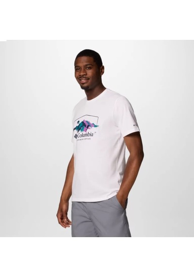 Columbia Csc M Brush With Nature Ss Tee Erkek Kısa Kollu Tişört Cs0411 Beyaz