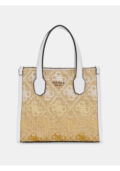 Guess Silvana Rafya 4g Logolu Kadın El Çantası Hwsw8665770 Beyaz