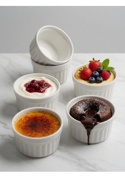Beyaz Porselen Sufle Kabı Diğer