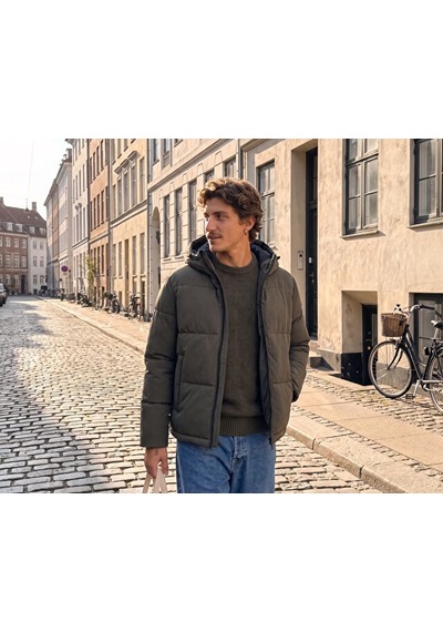 Jack & Jones Jack Jones Jjgalaxy Puffer Jacket Erkek Outdoor Montu 12303930-rosın Sarı