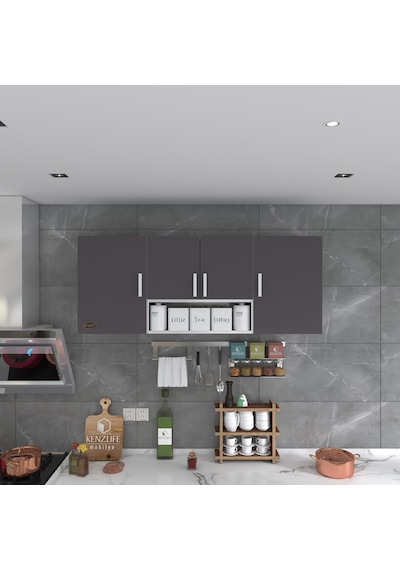 Kenzlife hazır mutfak floro32 gri 060*150*32 mutfak banyo dolabı kapaklı raflı Kenzlife hazır mutfak floro32 gri 060*150*32 mutfak banyo dolabı kapaklı raflı