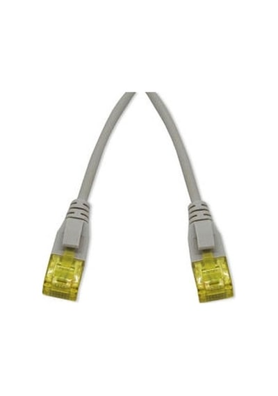 Beek BC-U6A150S 15 MT CAT6A UTP AWG28 LSZH Slim Patch Cord Kablo Gri