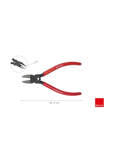 Ceta Form Plastik İçin 45 Yan Keski 160mm E09/45-160