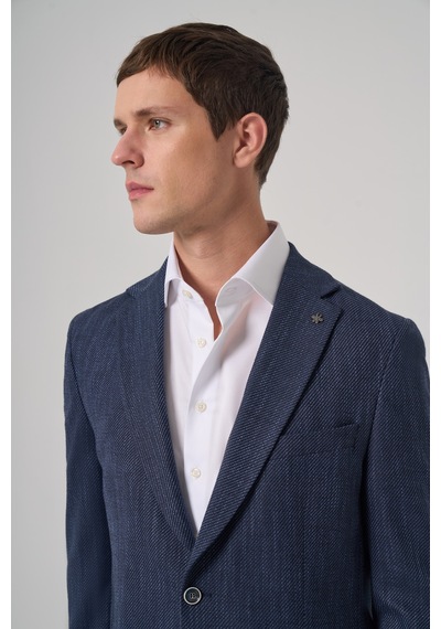 Morven Erkek Marine Poliviskon Trend Desenli Dynamic Fit Mono Yaka Ceket 26ks002005210 Marine Morven Erkek Marine Poliviskon Trend Desenli Dynamic Fit Mono Yaka Ceket 26ks002005210 Marine