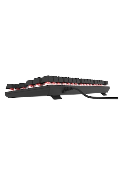 Hk410 Mekanik Kırmızı Switch 19 Mod Rgb Kablolu Siyah Tkl Türkçe Gaming Oyuncu Klavye